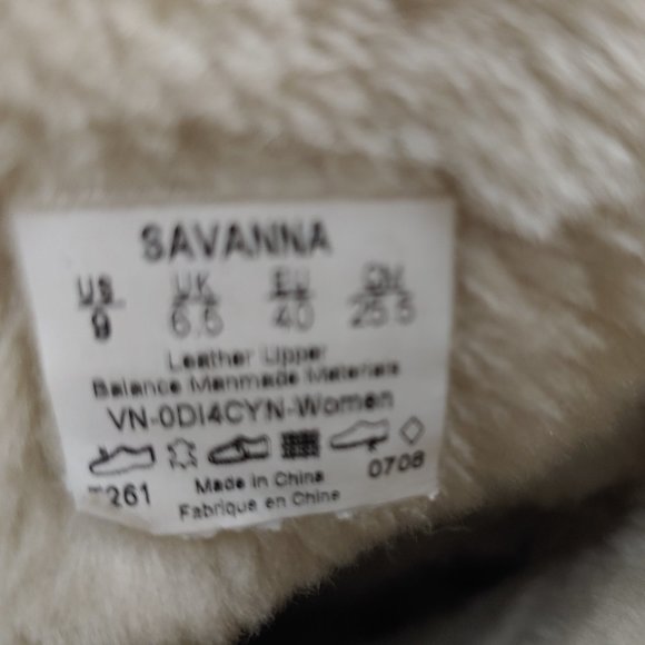 Vans "Savanna" Leather Suede Pink Trim Boots - Picture 6 of 8